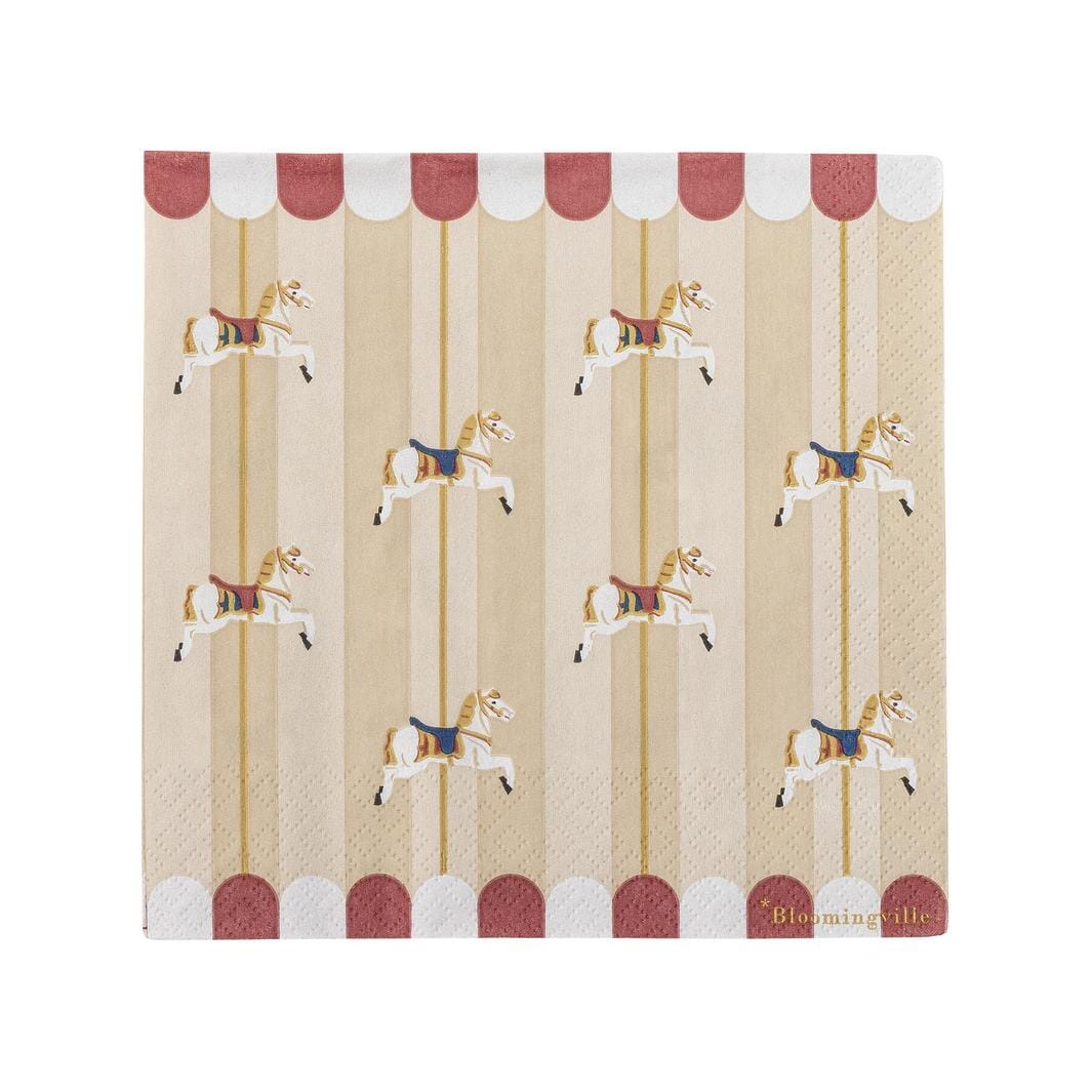 Bloomingville - Merry-go-round Serviet, Natur, FSC® Mix, Papir 82062899 - Nature