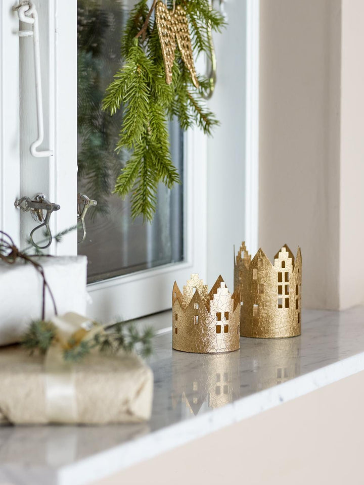 Bloomingville - Nille Fyrfadsstage, Guld, Metal 82068340 - Gold