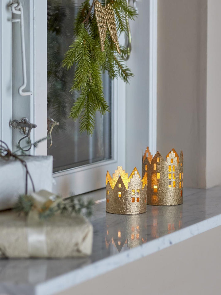Bloomingville - Nille Fyrfadsstage, Guld, Metal 82068340 - Gold