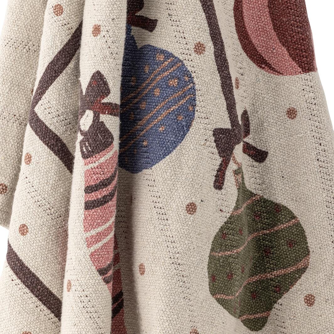 Bloomingville - Ornamentia Plaid, Rød, Genanvendt Bomuld 82063293 - Red