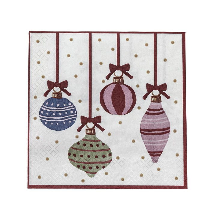 Bloomingville - Ornamentia Serviet, Rød, FSC®Mix, Paper 82063338 - Red