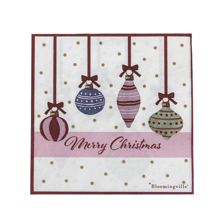 Bloomingville - Ornamentia Serviet, Rød, FSC®Mix, Paper 82063338 - Red