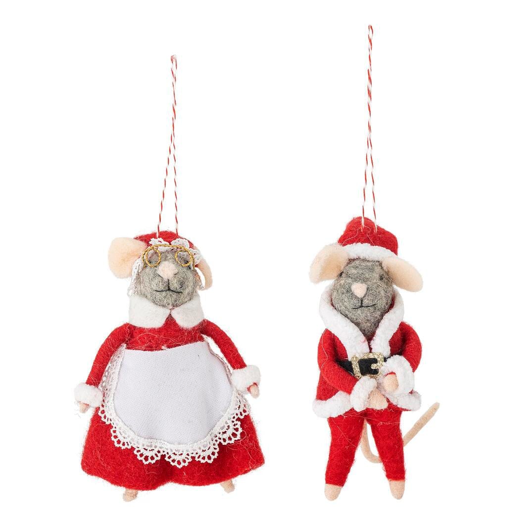 Bloomingville - Peo Ornament, Rød, Uld 82061882 - Red