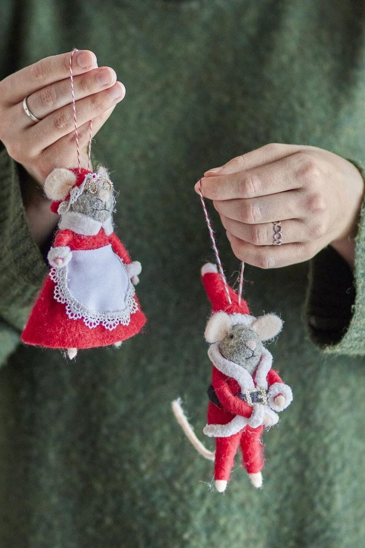 Bloomingville - Peo Ornament, Rød, Uld 82061882 - Red Interiør 