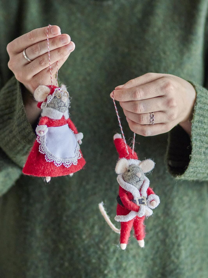 Bloomingville - Peo Ornament, Rød, Uld 82061882 - Red