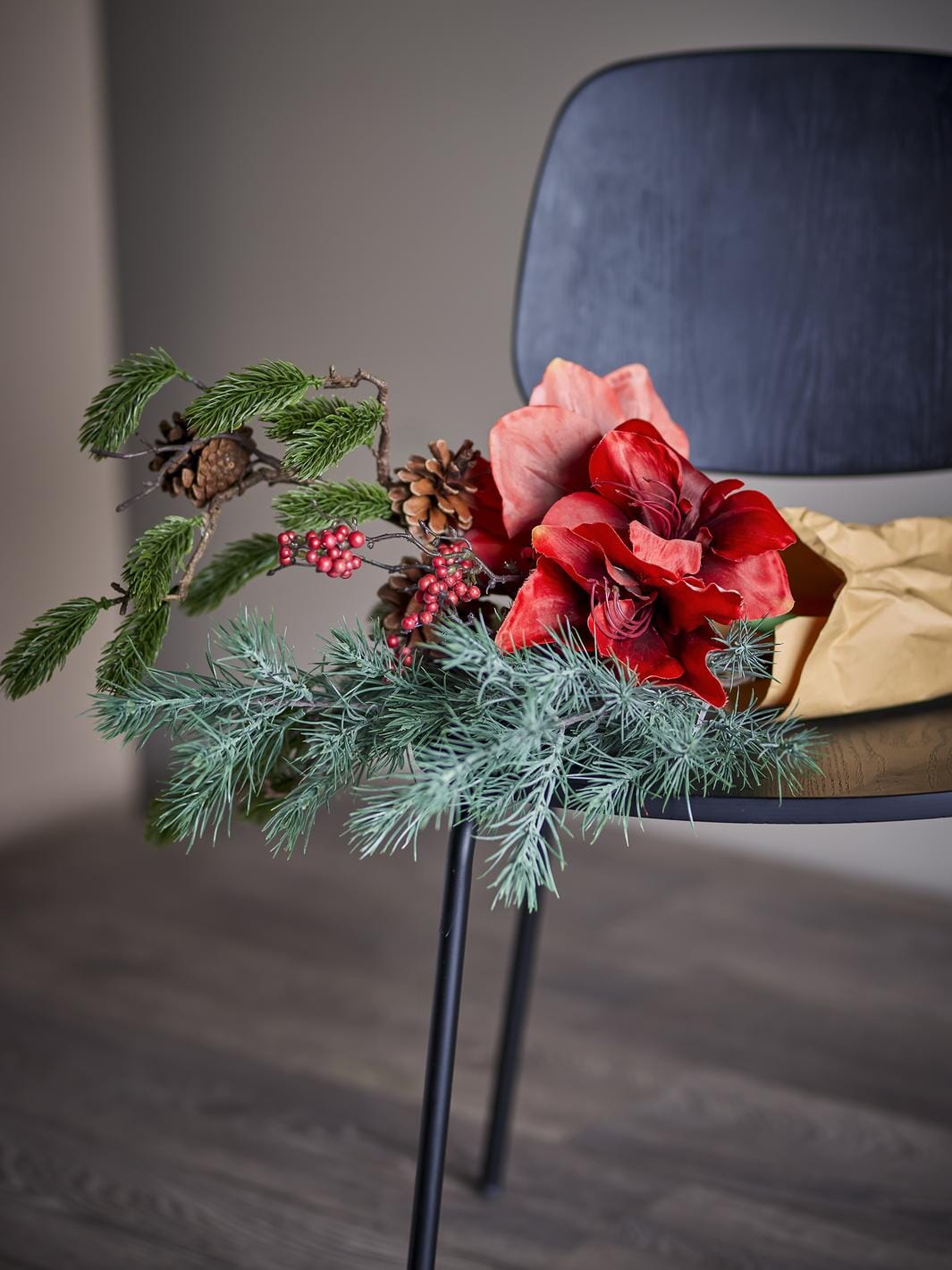 Bloomingville - Rubia Buket, Rød, Kunstige Blomster 82073065 - Red