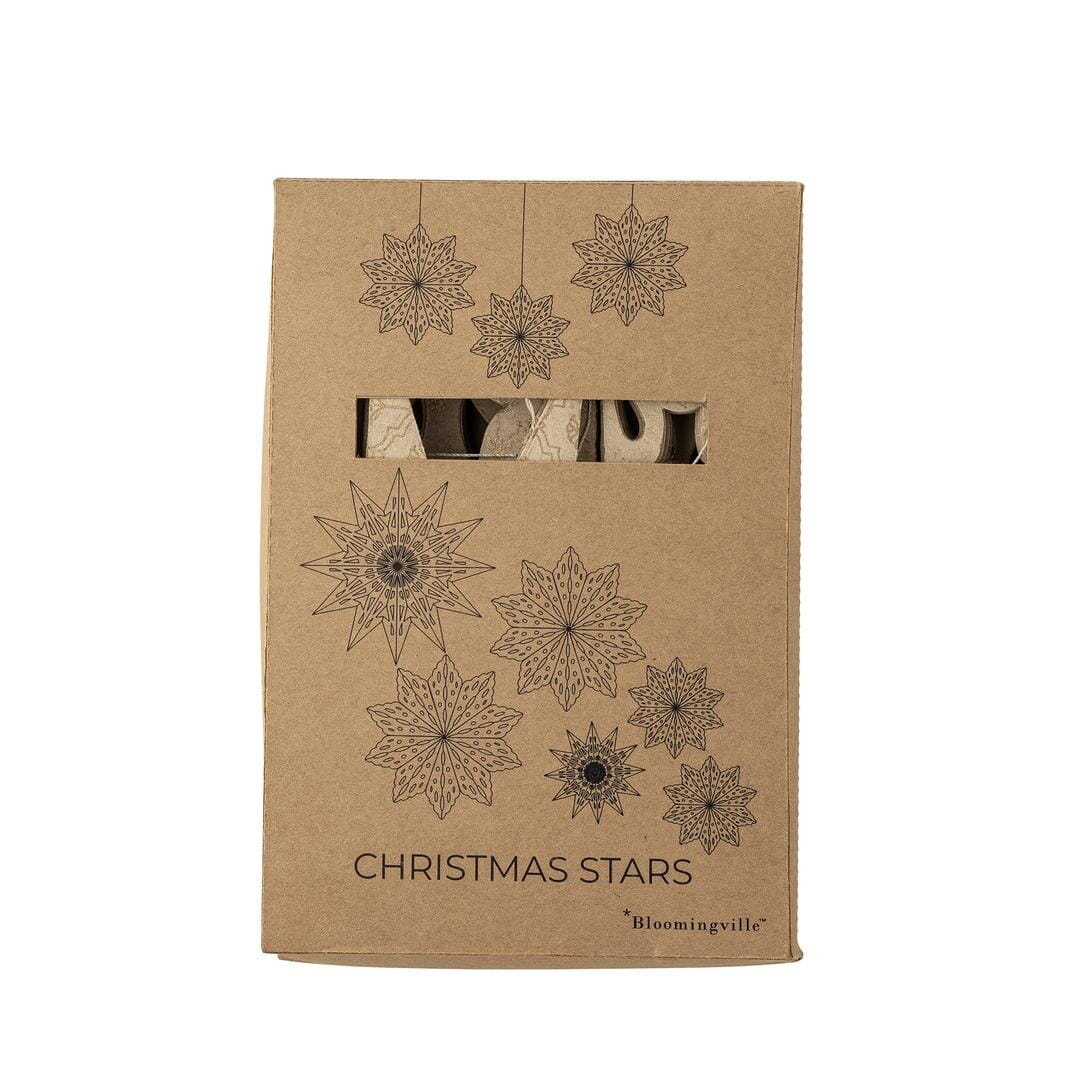 Bloomingville - Star Ornament, Natur, FSC® Mix, Papir 82068558 - Nature