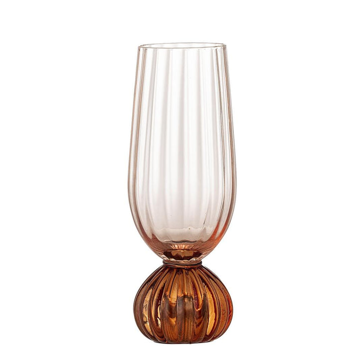 Bloomingville - Taurin Champagneglas, Rosa, Glas 82072787 - Rose