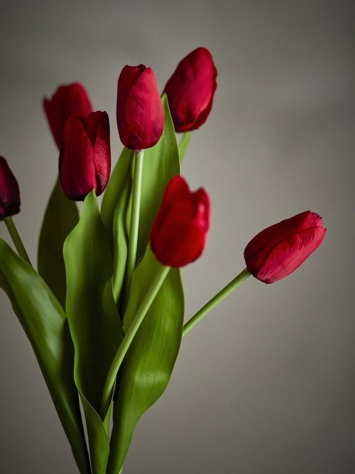 Bloomingville - Tulip Buket, Rød, Kunstige Blomster 82073034 - Red