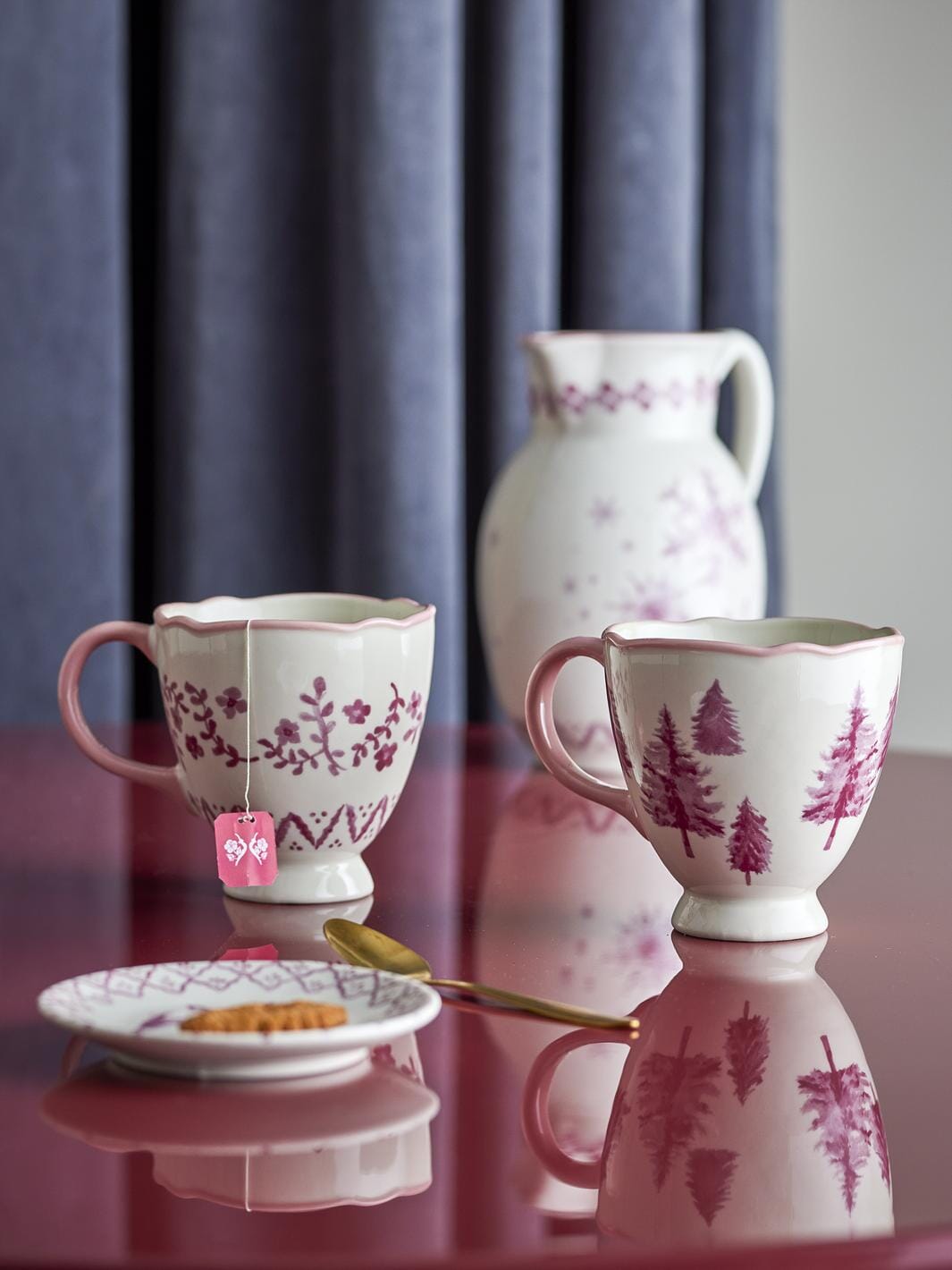 Bloomingville - Wonderland Krus, Rosa, Stentøj 82072930 - Rose