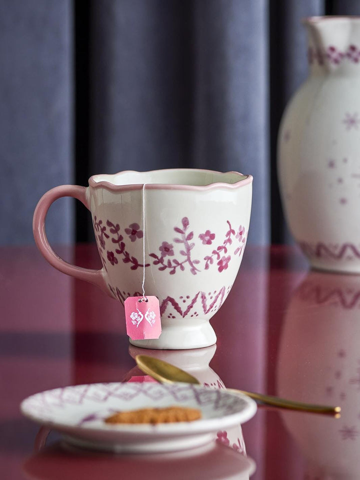 Bloomingville - Wonderland Krus, Rosa, Stentøj 82072930 - Rose