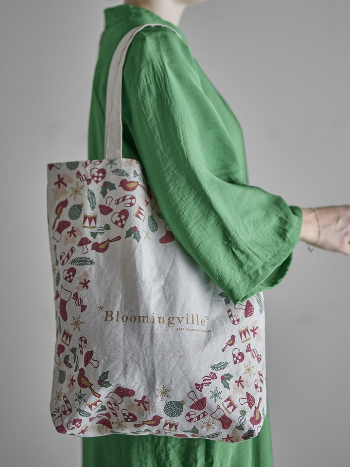 Bloomingville - Yule Mulepose, Rød, Bomuld 82063091 - Red
