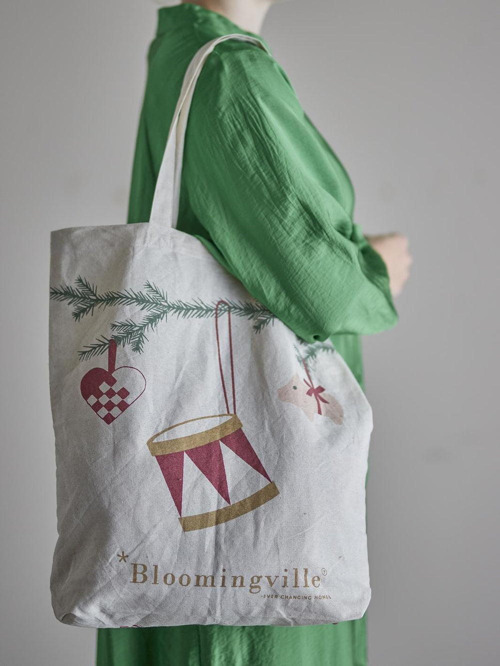 Bloomingville - Yule Mulepose, Rød, Bomuld 82063091 - Red
