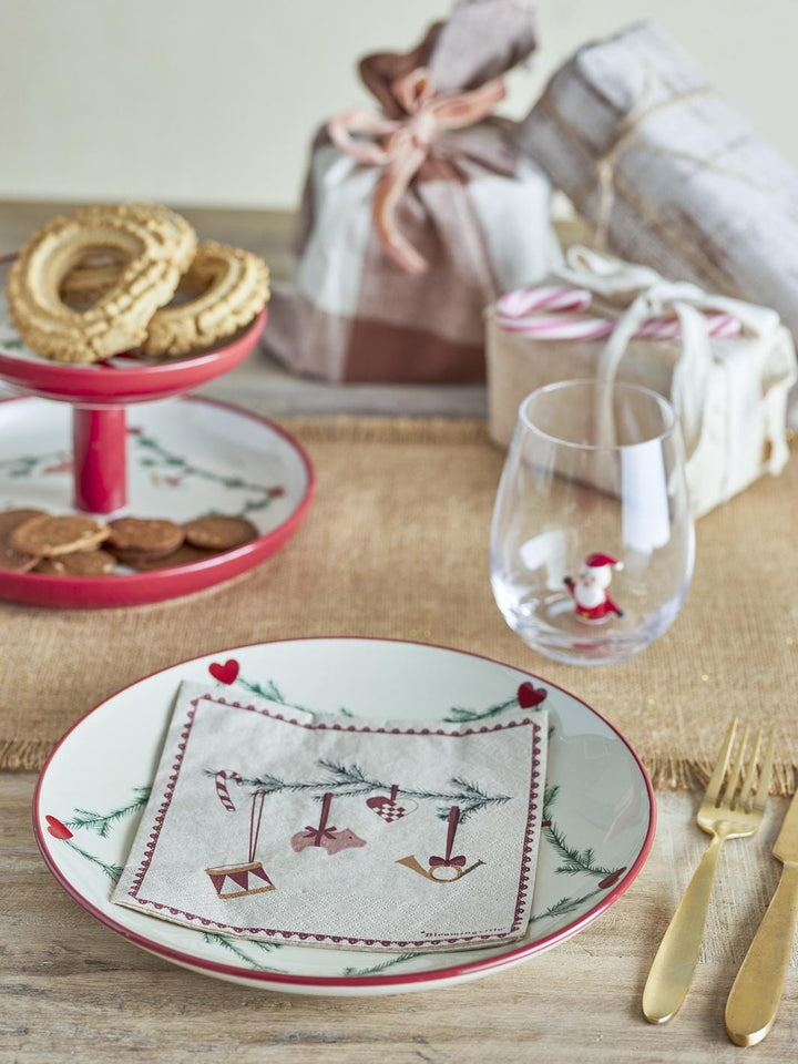 Bloomingville - Yule Serviet, Rød, FSC® Recycled, Papir 82062329 - Red