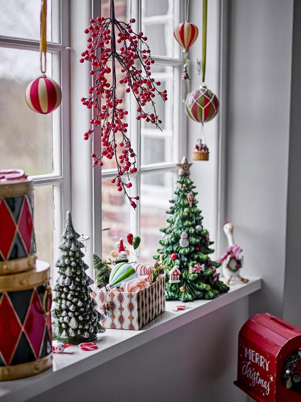 Bloomingville - Yuri Æske m/låg, Rød, Metal 82061761 - Red