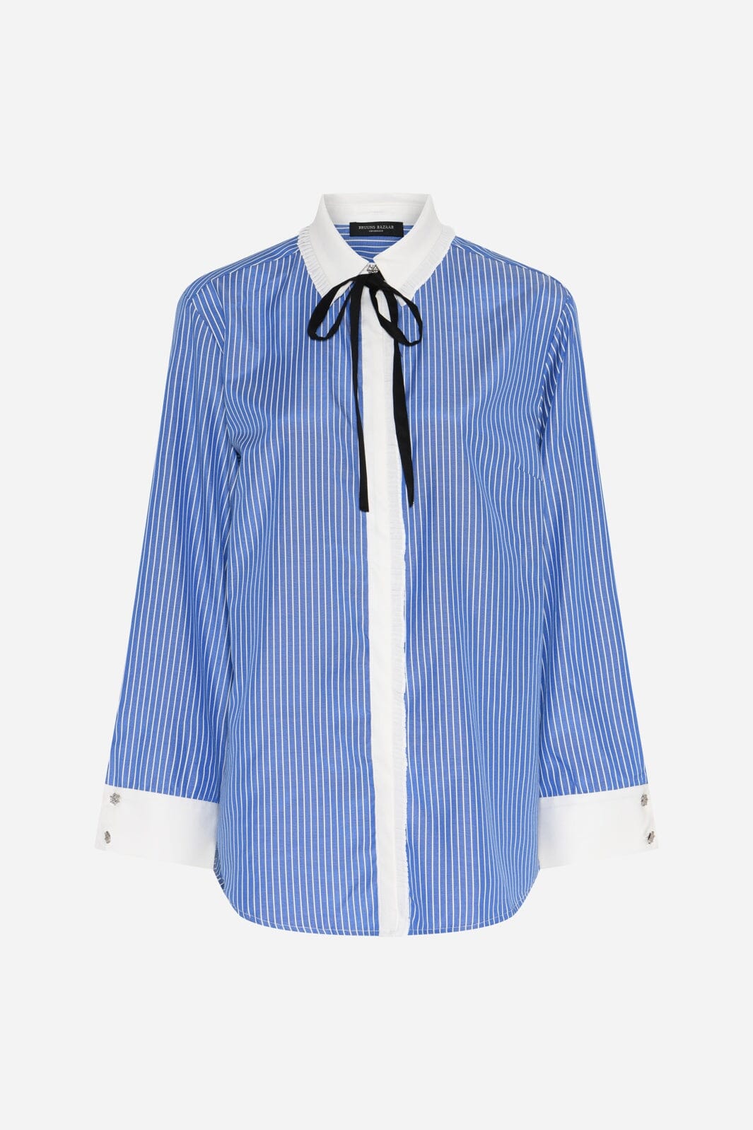 Bruuns Bazaar - Borassusbbziana Shirt BBW4872 - Dark Blue Stripe