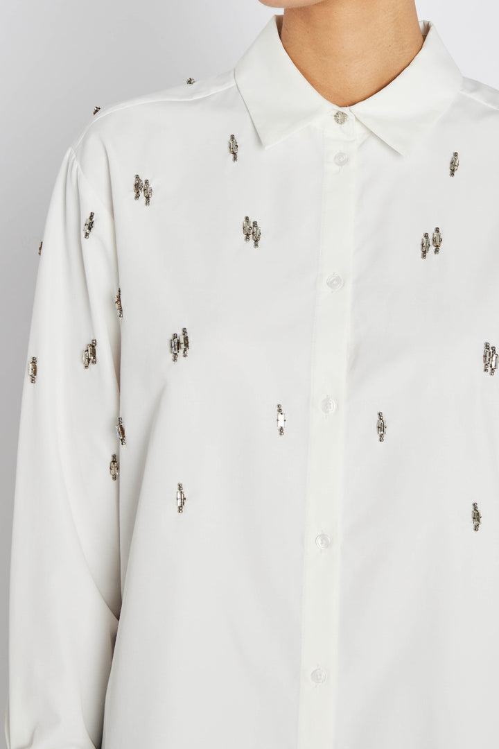 Bruuns Bazaar - Chrissibbzinne Shirt BBW4881 - Snow White Skjorter 
