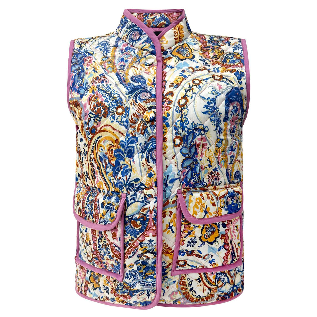 Liberte - Mimi Vest 22263 - Blue Rose Paisley