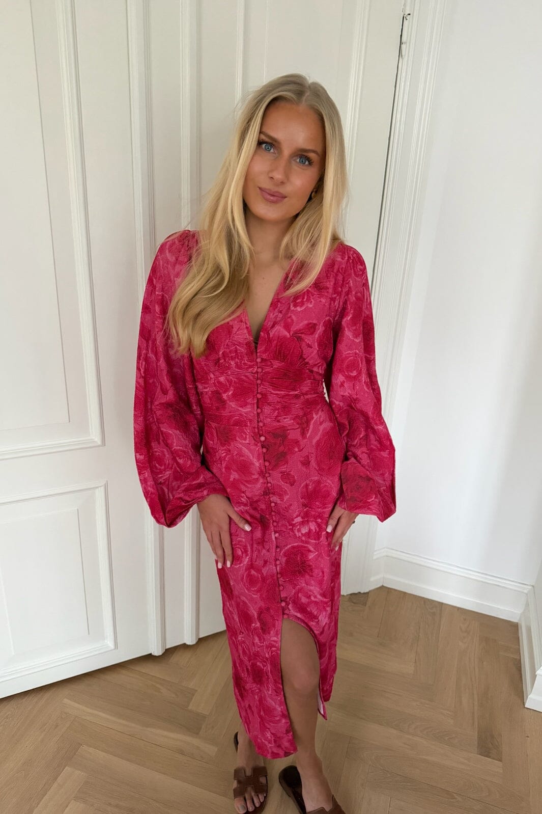 BYIC - Adaic Long Dress A23983 - Soft Rose Print