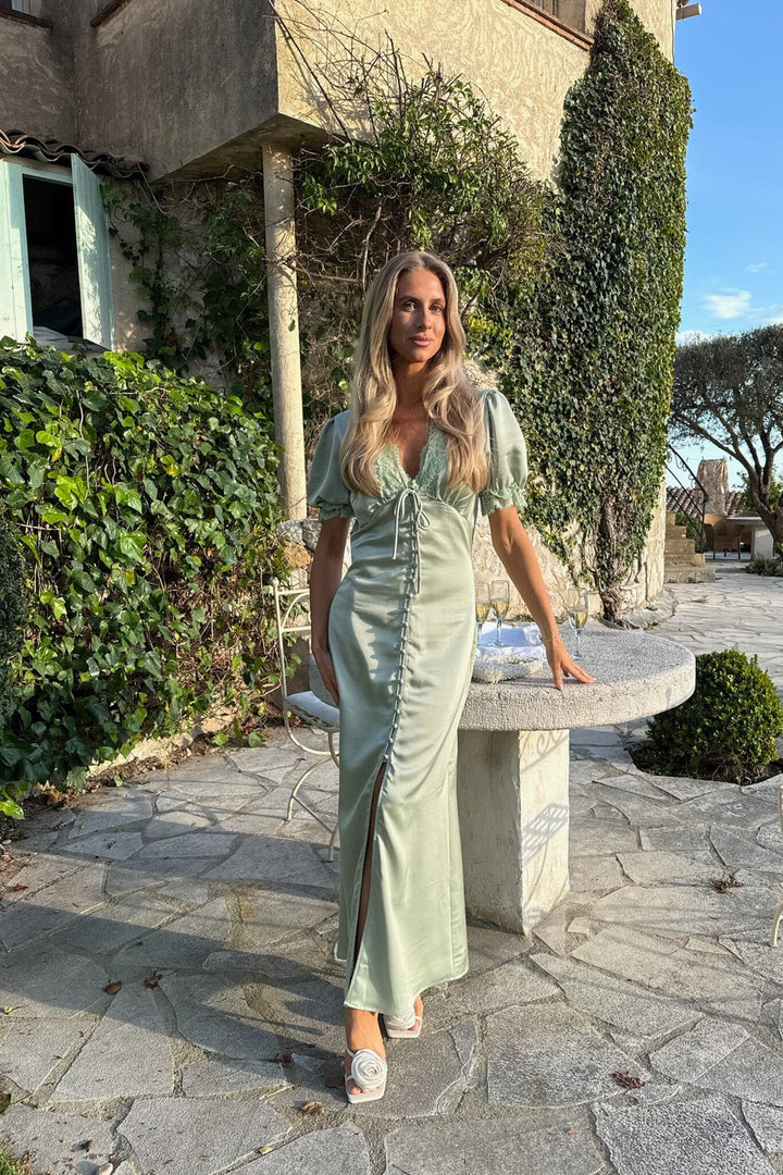 BYIC - Agneteic Long Dress A23810 - Light Green Kjoler 
