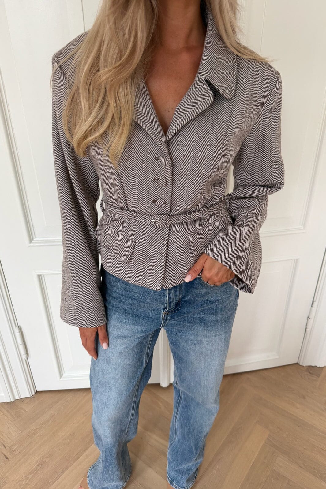 BYIC - Annieic Blazer A25398 - Brown Stripes