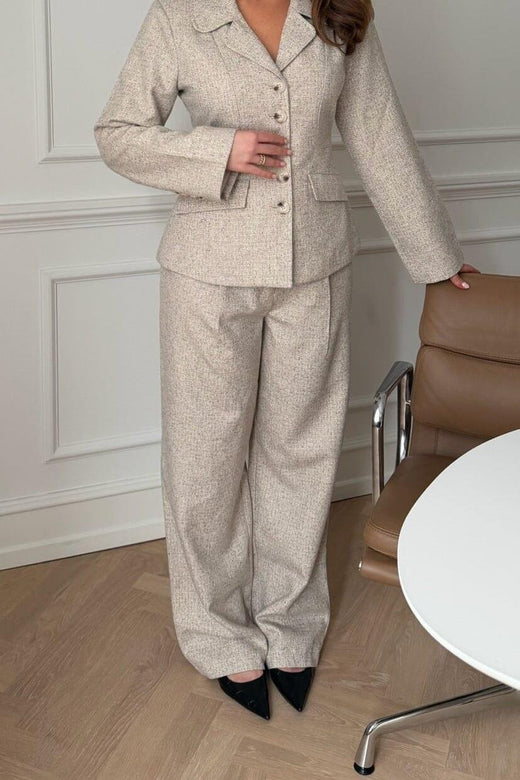 BYIC - Celinaic Pants A2351 - Beige Melange Bukser 