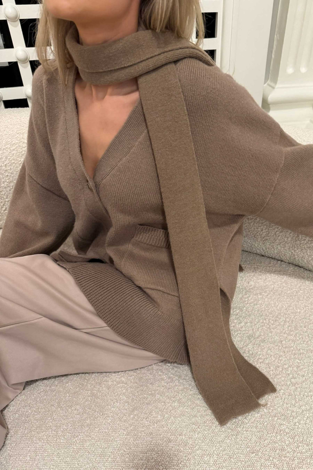 BYIC - Ellenic Scarf 1178-1 - brown Brown Halstørklæder 