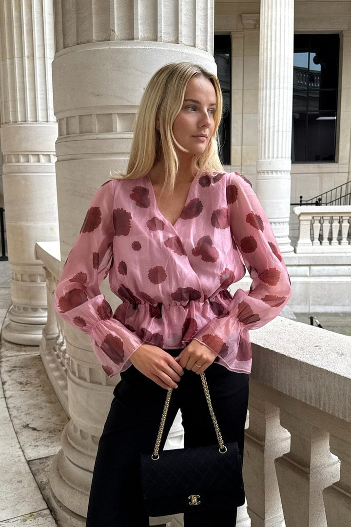 BYIC - Freyaic Shirt A2544 - Pink Red Flower Print