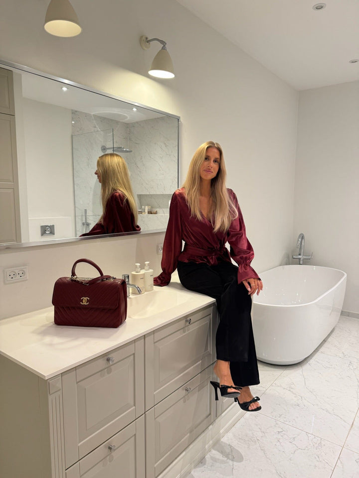 BYIC - Freyaic Shirt A2591 - Bordeaux Satin Skjorter 