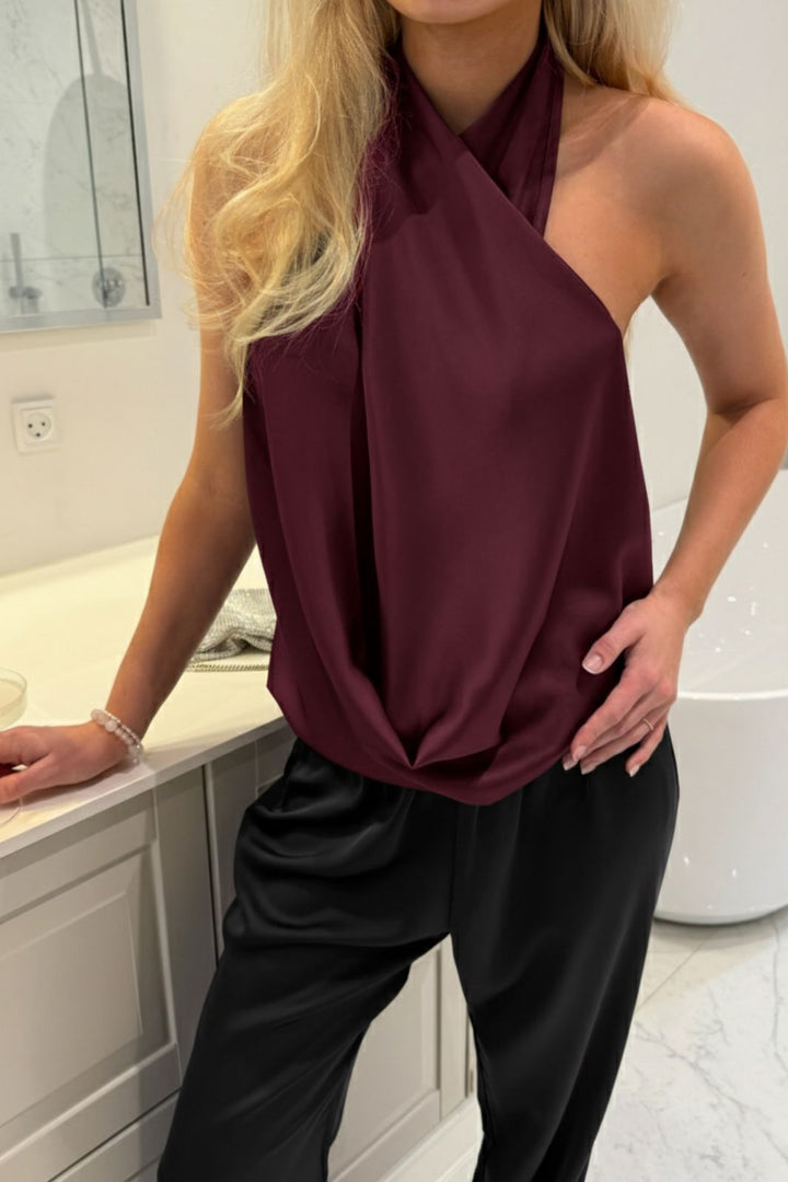 BYIC - Hollyic Wrap Top A2553 - Bordeaux