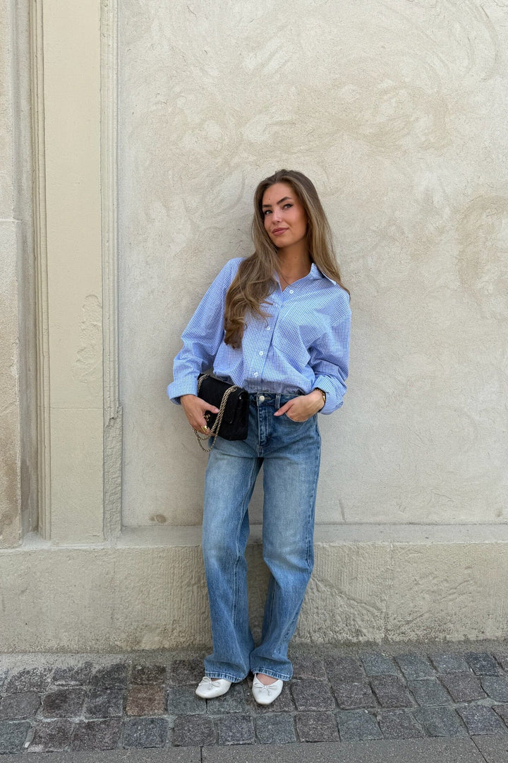 BYIC - Isabellaic Shirt A2537 - Blue White Checks Skjorter 
