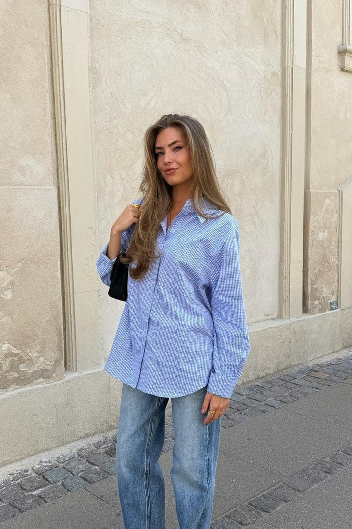 BYIC - Isabellaic Shirt A2537 - Blue White Checks Skjorter 