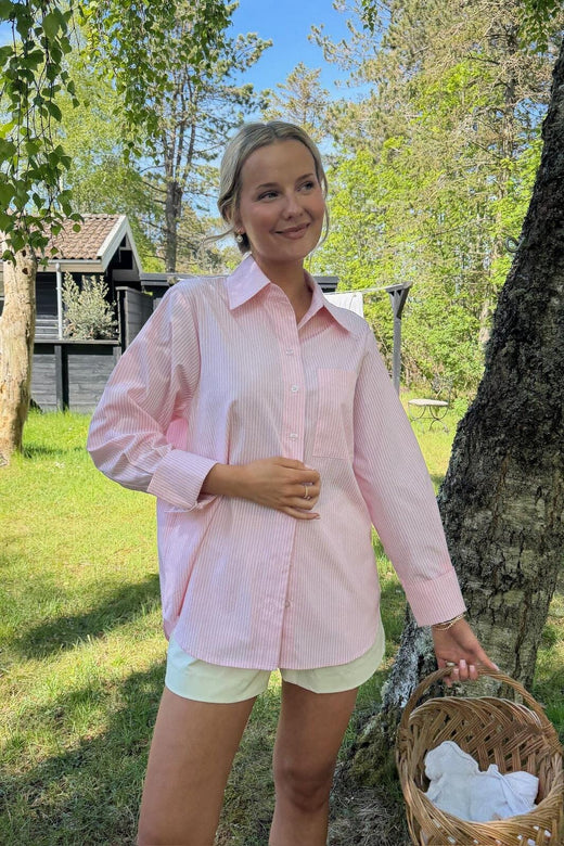 BYIC - Isabellaic Shirt A2537 - Pink White Stripes Skjorter 