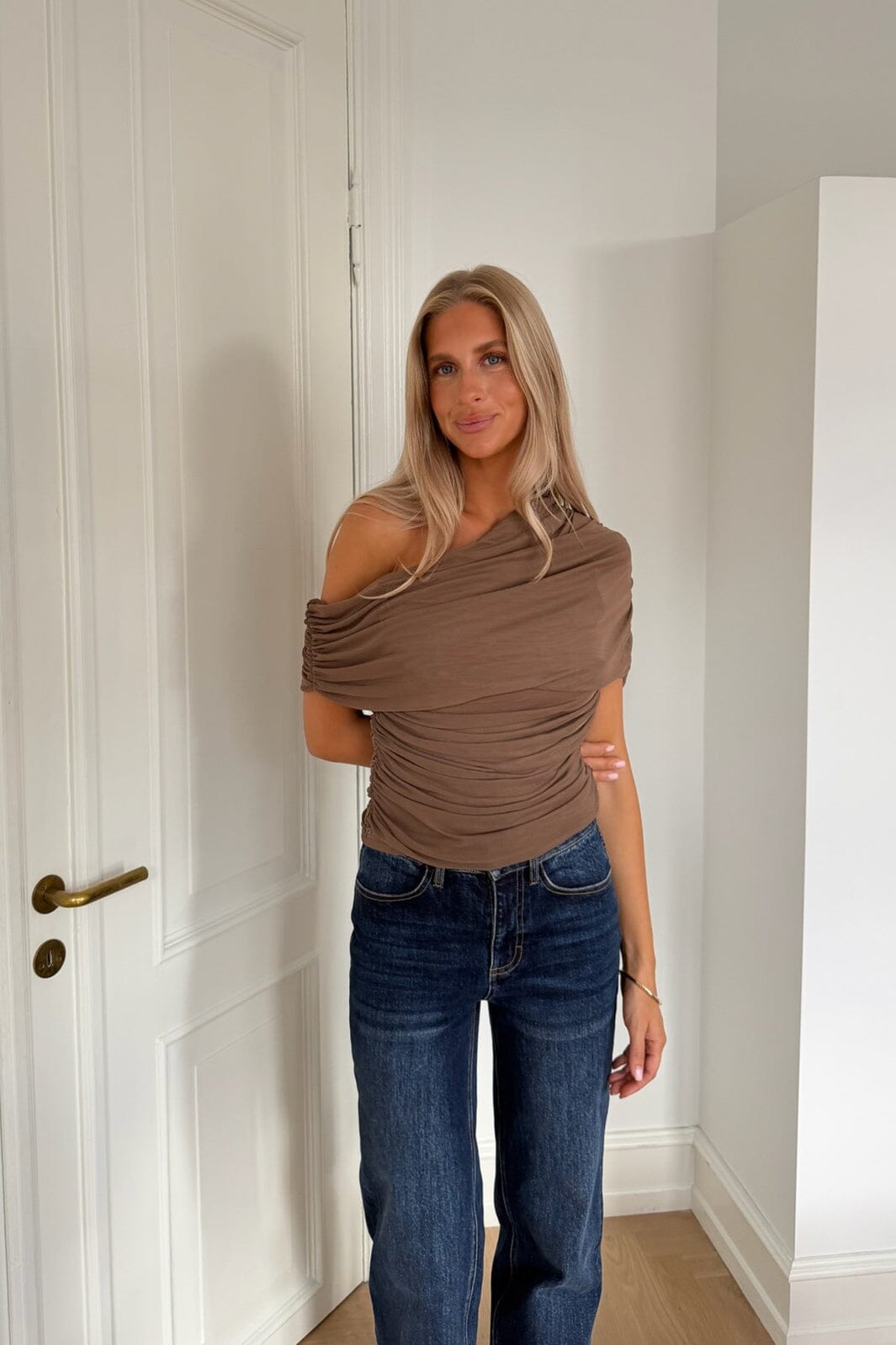 BYIC - Juneic Mesh Top A25454 - Dark Brown