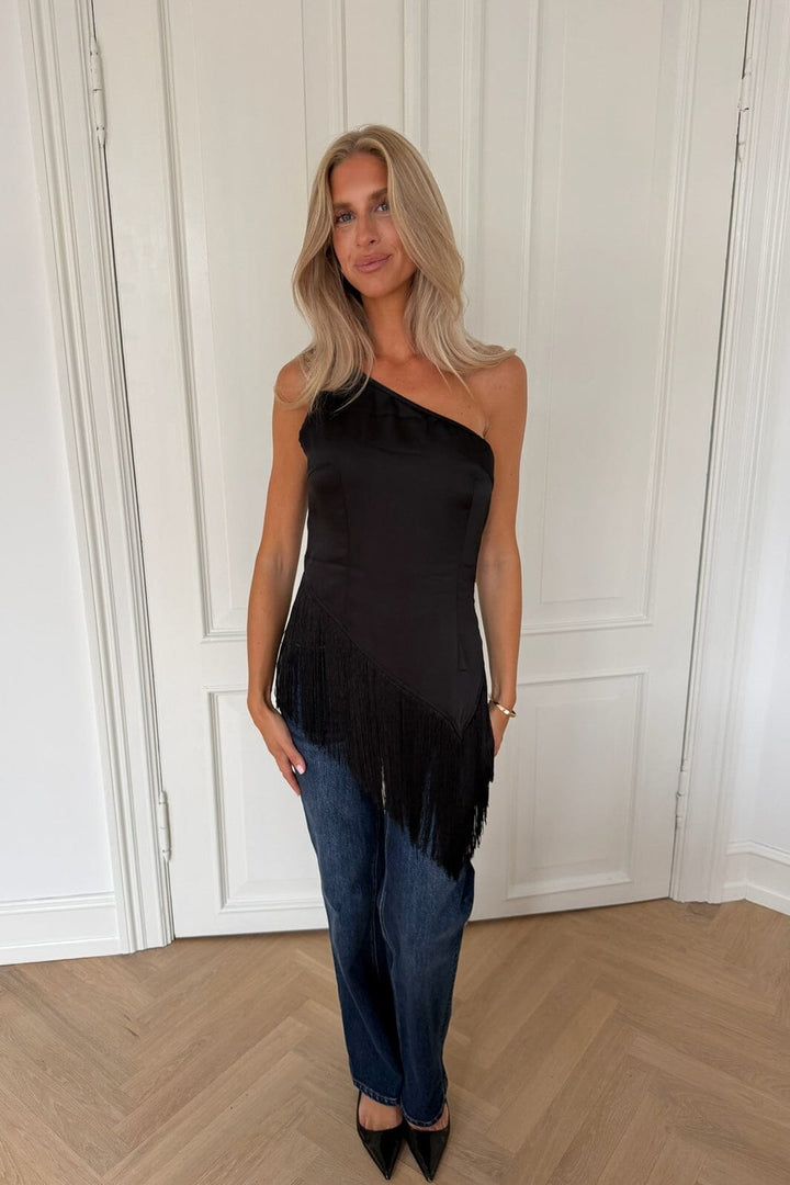 BYIC - Lenaic Asymmetric Top A25547 - Black Satin