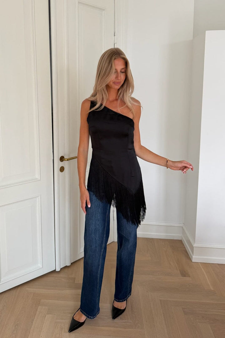 BYIC - Lenaic Asymmetric Top A25547 - Black Satin