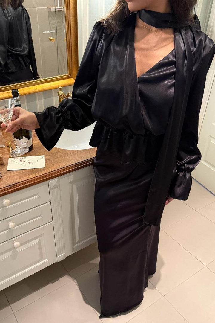 BYIC - Merleic Maxi Skirt A2569 - Black Nederdele 