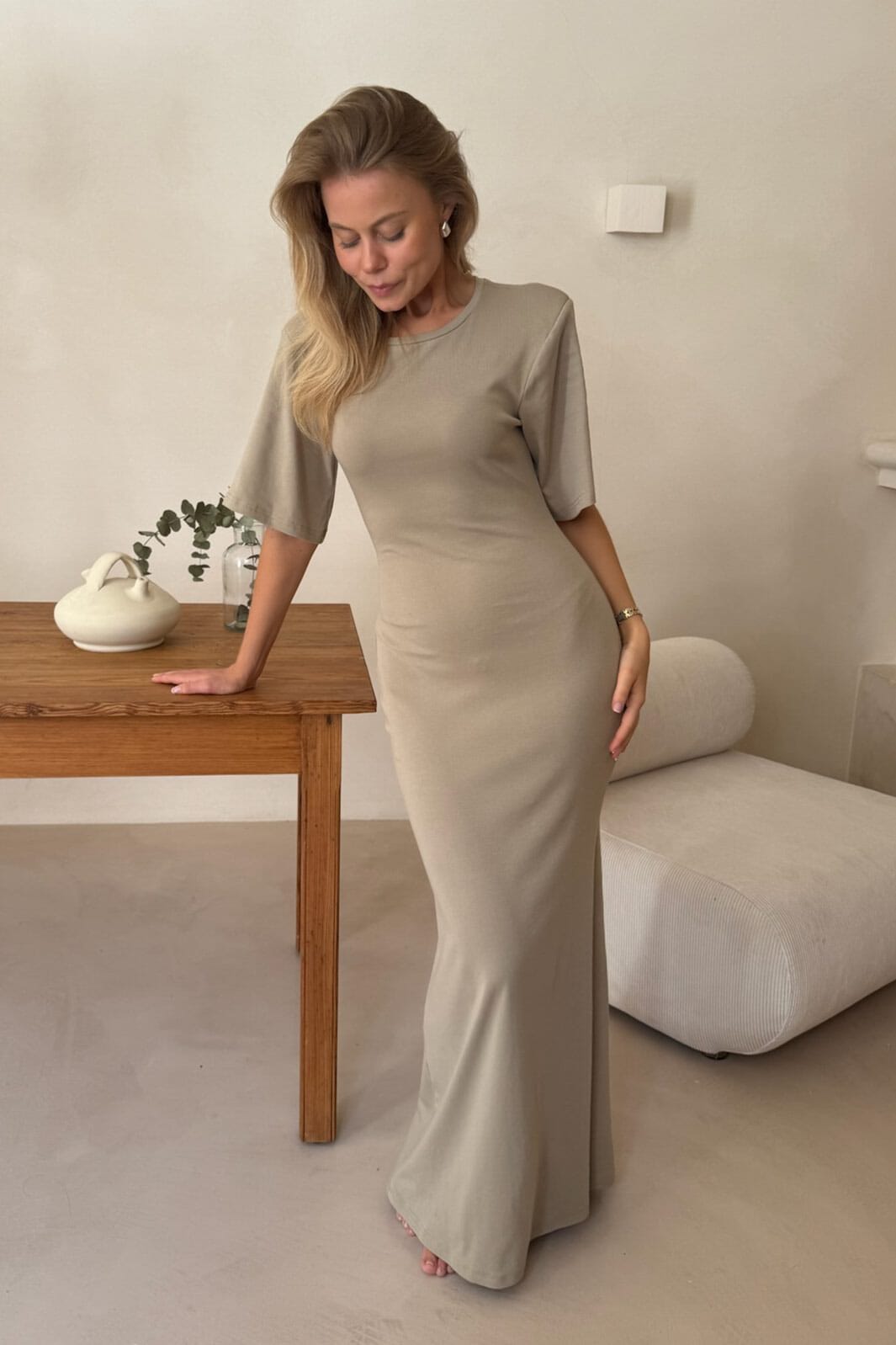BYIC - Selmaic Tshirt Dress A23943 - Khaki