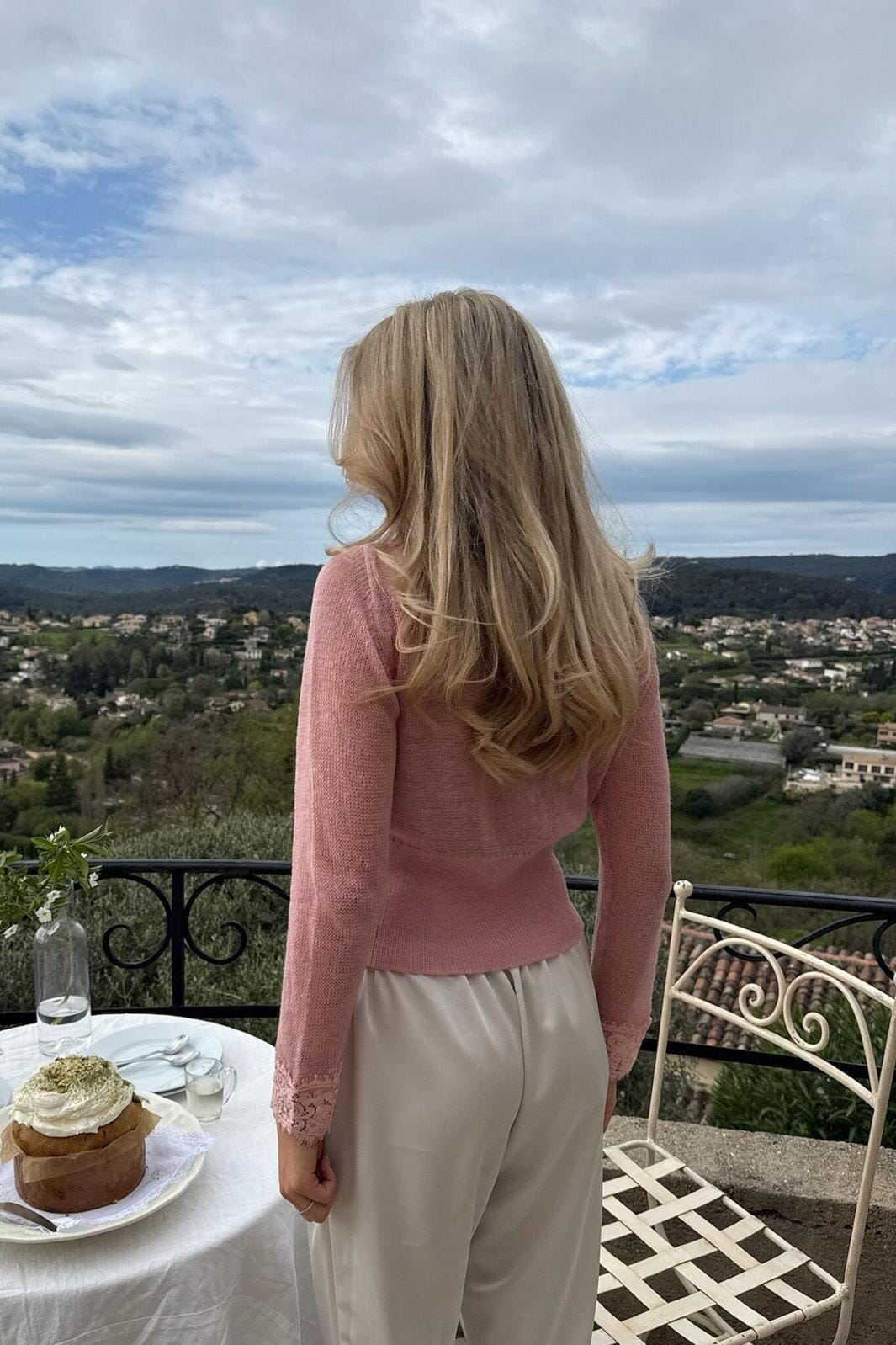 BYIC - Stellaic Cardigan 2025 - Dusty Rose Strikbluser 