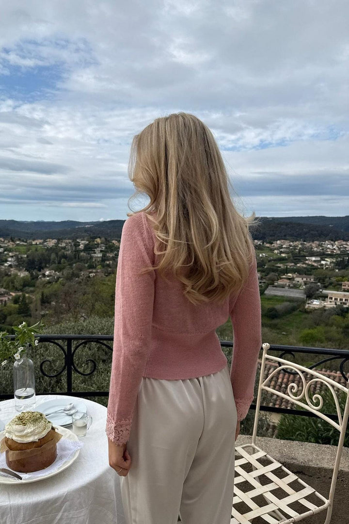 BYIC - Stellaic Cardigan 2025 - Dusty Rose Strikbluser 