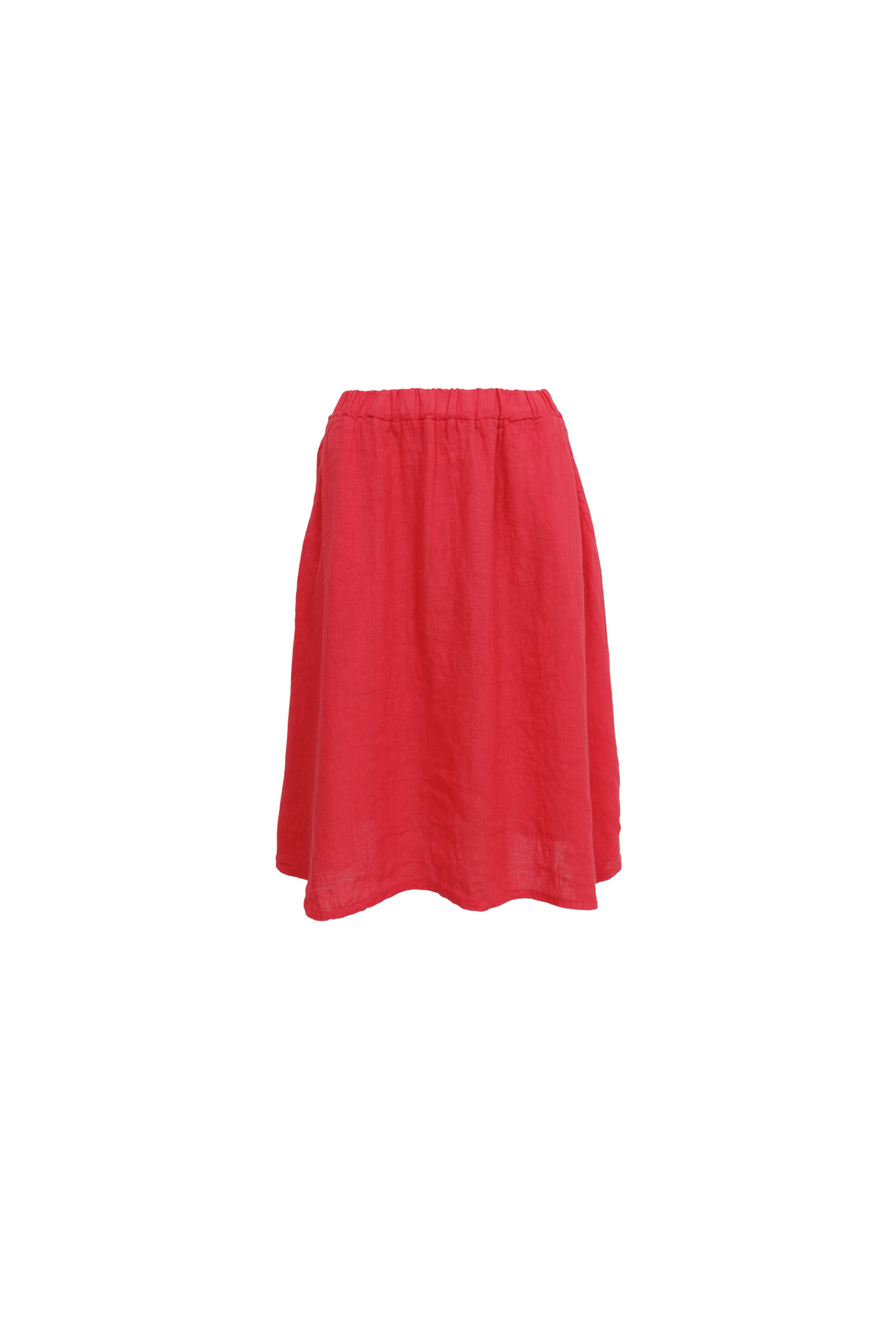 Black Colour - Bcmelina Short Linen Skirt 40910 - Red