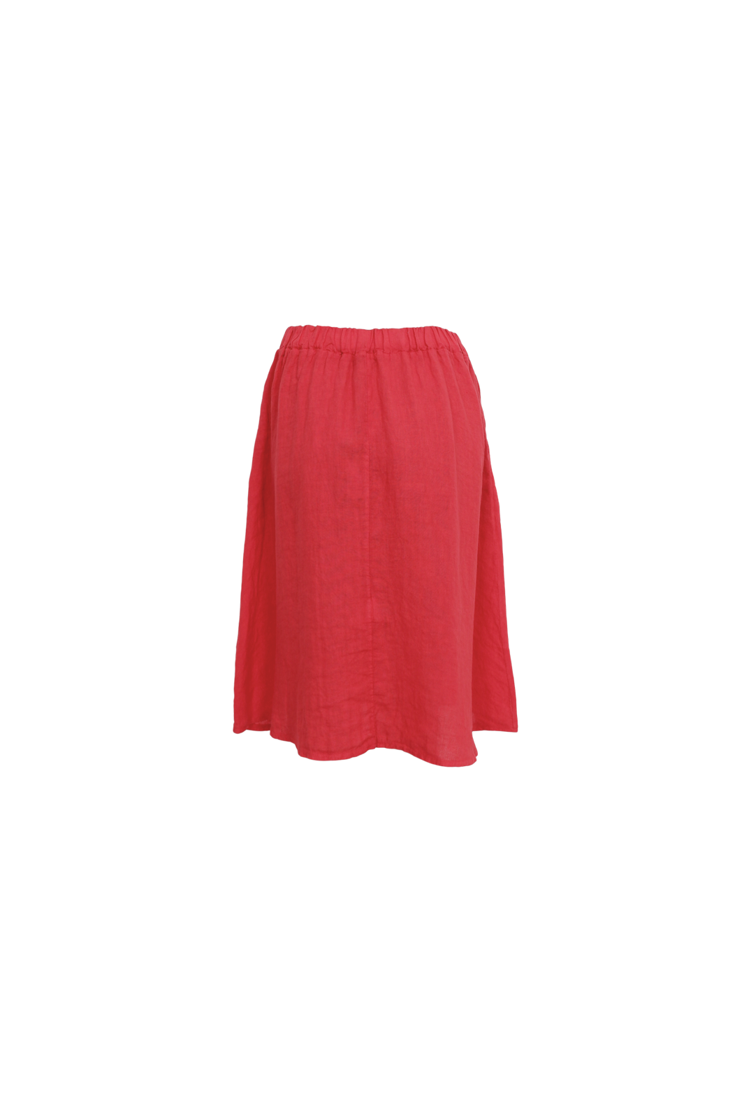 Black Colour - Bcmelina Short Linen Skirt 40910 - Red
