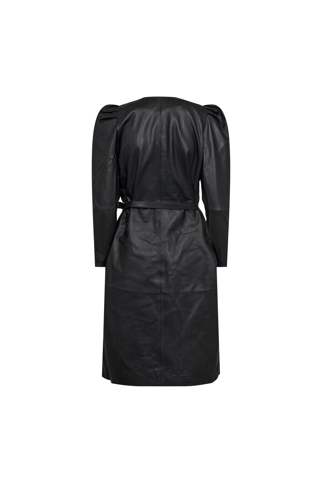 Co´Couture - 36243 Phoebecc Leather Wrap Dress 505839 - 00000 - Black