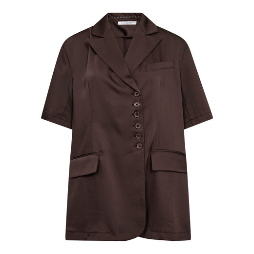 Co´Couture - 40048 Meicc Ss Blazer 500761 - 20003 - Dark Brown Blazere 