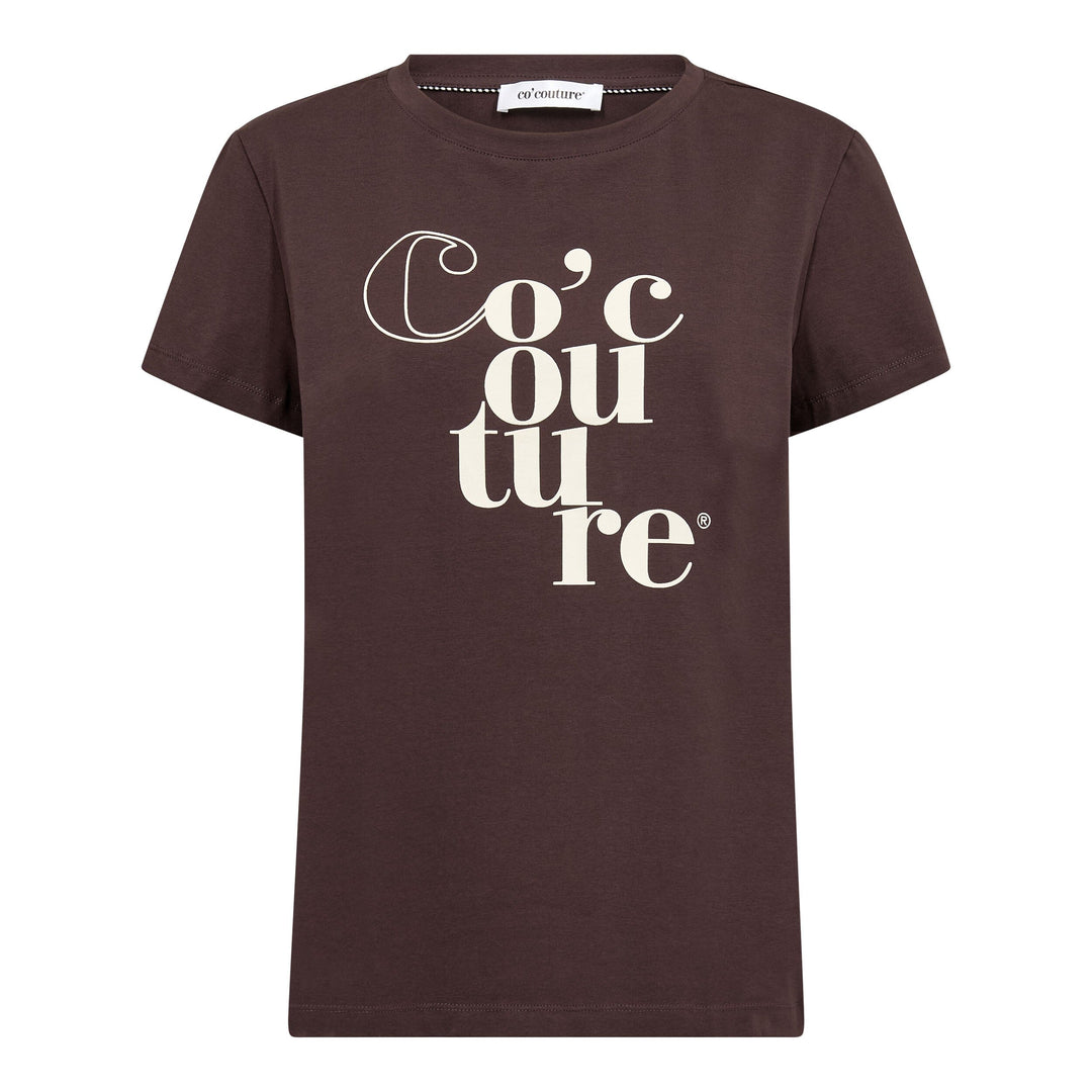 Co´Couture - 43002 Co´Couturecc Tee 500101 - 20015 - Chocolate Plum T-shirts 