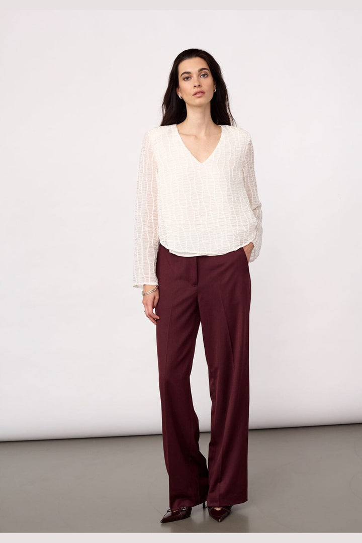 Co´Couture - Baltacc Padded V-Blouse 500258 - 10002 - Off-White