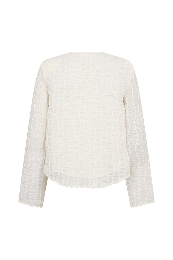 Co´Couture - Baltacc Padded V-Blouse 500258 - 10002 - Off-White