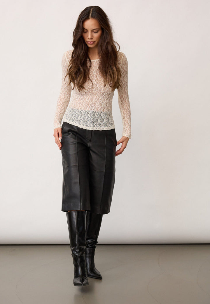 Co´Couture - Barnacc O-Neck Blouse 500052 - 10002 - Off-White Bluser 