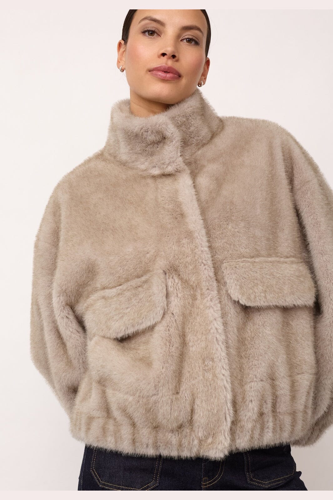 Co´Couture - Casiocc Teddy Jacket 500161 - 65004 - Light Grey