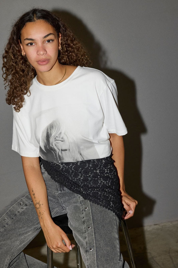 Co´Couture - Cococc Chic Box Tee 43023 - 4000 - White T-shirts 